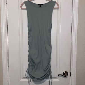 SAGE GREEN RIBBED DRESS